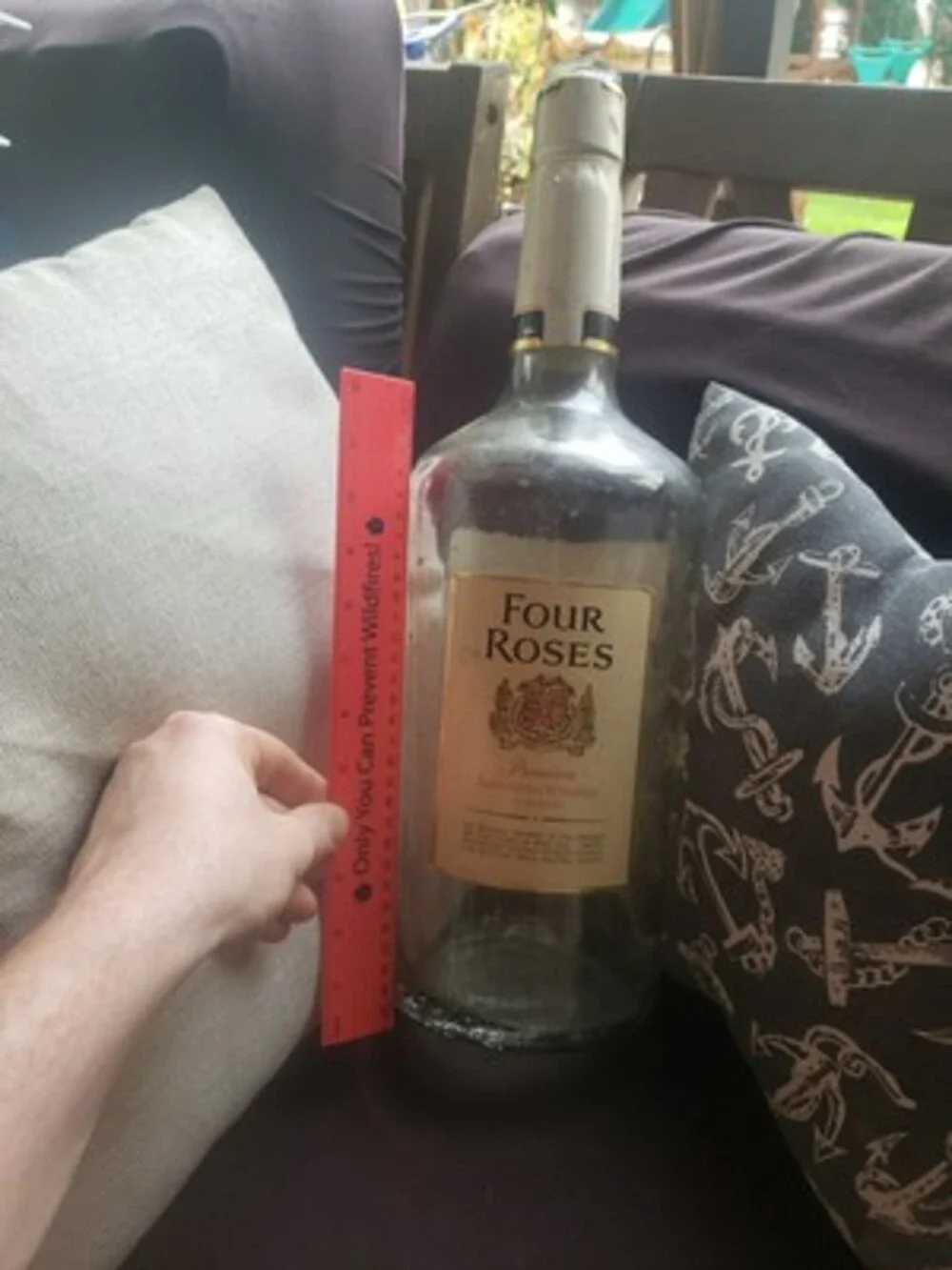 Vintage Four Roses Whiskey Bottle One Gallon Rare Bourbon Liquor Bar Display